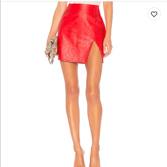 superdown Red Mini Skirt - Picture 1 of 4